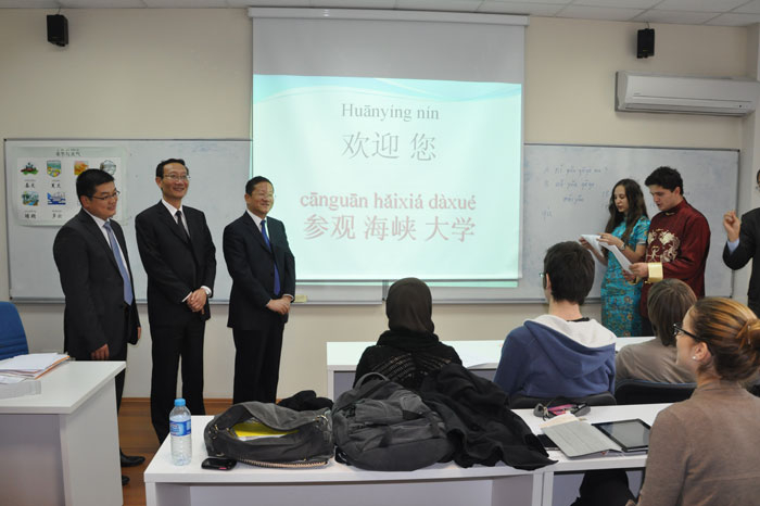 黄有方校长访问土耳其Piri Reis 海事大学 黄有方校长陪同薛明扬主任考察土耳其海峡大学孔子学院