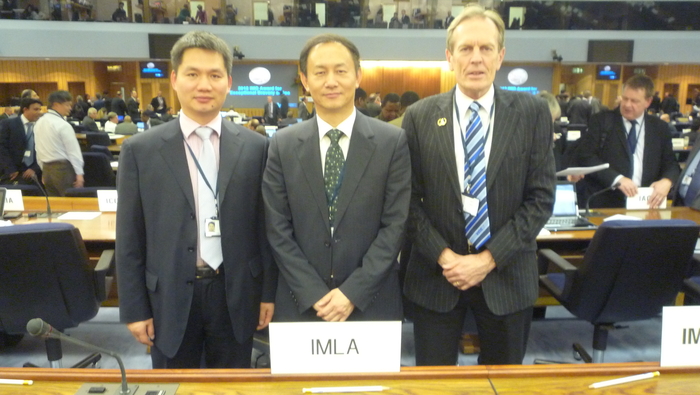 国际海事教师联合会（IMLA）主席、我校副校长金永兴教授率世界海事大学Clive Cole副教授、意昂4娱乐阮巍副教授出席会议